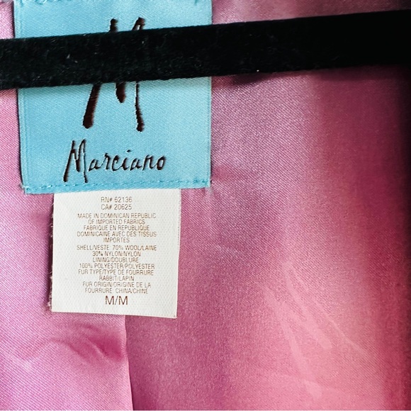 Marciano Guess Retro‎ Long Peacoat Coat Mod Gossip Girl Feminine Wool Blend Sz M - Picture 14 of 15